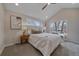 Bright bedroom with vaulted ceilings and large windows at 2430 Ames St, Edgewater, CO 80214