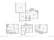 Multi-level floor plan featuring kitchen, living room, bedrooms, basement, and more at 10711 Longs Way, Parker, CO 80138