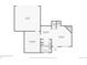 Detailed floor plan for the second level, featuring a kitchen, living room, and covered patio at 10711 Longs Way, Parker, CO 80138