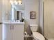 Clean and modern bathroom with white cabinets and a quartz countertop at 2374 S University Blvd # 402, Denver, CO 80210