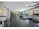 Well-equipped fitness center includes treadmills and various weight training machines at 2001 Lincoln St # 2420, Denver, CO 80202