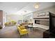 Comfortable lounge with fireplace, comfortable seating and city views at 2001 Lincoln St # 2420, Denver, CO 80202