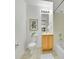 Clean bathroom featuring a shower-tub combo, vanity, and toilet in a well-lit space at 16366 E Fremont Ave # 3, Aurora, CO 80016