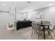 Finished basement boasts neutral walls, recessed lights, and a living and dining area at 2135 W 40Th Ave, Denver, CO 80211
