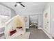 Lovely bedroom with a tent featuring comfortable pillows and convenient access to a table and chairs at 2135 W 40Th Ave, Denver, CO 80211