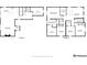 Detailed floor plan showcasing layout of first and second story including kitchen, living room, bedrooms, and bathrooms at 2637 Gray Wolf Pl, Castle Rock, CO 80104