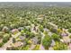 Picturesque aerial view of a residential area, highlighting the abundance of lush greenery and mature trees at 3736 S Hibiscus Way, Denver, CO 80237
