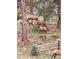 A group of elk grazing peacefully amidst the trees, adding to the natural charm of the property at 3961 Mossy Rock Ln, Evergreen, CO 80439