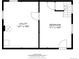 This blueprint shows a basement that has a utility room and bedroom at 613 S Logan St, Denver, CO 80209