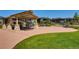 Community picnic pavilion with seating at 10217 Greenfield Cir, Parker, CO 80134