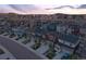 Picture of the beautiful neighborhood street view with well-kept lawns and sidewalks at 5311 Blue Lunar Ln, Castle Rock, CO 80104