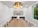 Formal dining room with a large table, stylish chandelier, and ample seating perfect for entertaining guests at 1518 S Columbine St, Denver, CO 80210