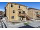Elevated deck and patio with stairs leading to a fenced backyard at 6044 Point Rider Cir, Castle Rock, CO 80104