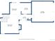 Floor plan featuring kitchen, dining area, living room and garage at 2800 Troxell Ave, Longmont, CO 80503