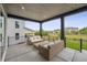 Relaxing covered patio with comfortable seating, ideal for outdoor enjoyment and entertaining at 359 Rogers Way, Castle Rock, CO 80104