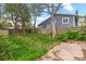 Backyard with grass and wood fence at 2701 W Mississippi Ave, Denver, CO 80219