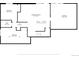 Floor plan of a basement featuring a recreation room, two bedrooms, a bathroom and unfinished space at 440 Scrub Oak Cir, Monument, CO 80132