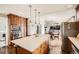 Gourmet kitchen with built-in microwave and double oven at 440 Scrub Oak Cir, Monument, CO 80132