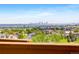 Aerial view of the community with a view of the city skyline in the background at 7120 Red Mesa Dr, Littleton, CO 80125