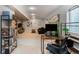 Finished basement area featuring an office space and a relaxing entertainment area at 6306 Xavier St, Arvada, CO 80003