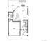 Floor plan showcasing the layout of the home, including the kitchen, living room, and garage at 10167 Nadine Ave, Parker, CO 80134