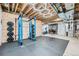 Finished basement gym featuring exercise equipment and workout space at 2840 E 102Nd Pl, Thornton, CO 80229