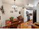 Cozy dining area with wooden table set, adjacent to a well-equipped kitchen with modern appliances at 5006 S Nelson St # B, Littleton, CO 80127