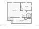 Finished basement with bedroom, bathroom, laundry, closet, and stairs to the upper level at 8644 S Brentwood St, Littleton, CO 80128