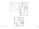 Floor plan showcasing the layout of the main level, including the kitchen, living room, and bedrooms at 8644 S Brentwood St, Littleton, CO 80128