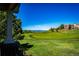Beautiful backyard view from the porch overlooking the golf course at 22685 E Calhoun Pl, Aurora, CO 80016