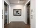 Hallway with side by side stainless steel elevators, leading to upper floors at 55 W 12Th Ave # 510, Denver, CO 80204