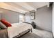 Simple bedroom with minimalist decor, neutral colors, and good natural light at 7865 E Mississippi Ave # 602, Denver, CO 80247