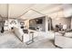 Comfortable living room with a large sectional, recessed lights, and modern decor at 7865 E Mississippi Ave # 602, Denver, CO 80247