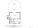 Basement floor plan showcasing the Gathering room, laundry, bedroom, bath, covered deck and patio at 7425 S Dexter St, Centennial, CO 80122