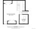 Basement floor plan showcasing the recreation room and storage space at 7425 S Dexter St, Centennial, CO 80122