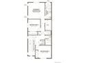 Upstairs floorplan featuring a primary bedroom, primary bath, two secondary bedrooms, and one bath at 17075 E Alameda Pkwy, Aurora, CO 80017