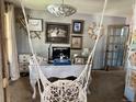Bright office space featuring a decorative desk and unique decor at 1744 Brookside Dr, Highlands Ranch, CO 80126