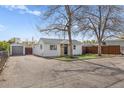 Spacious backyard with a detached garage and ample parking space at 1130 Orchard St, Golden, CO 80401