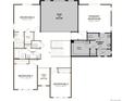 Second floor plan with a primary bedroom, primary bath, three additional bedrooms, and a bath at 9219 Ironwood St, Highlands Ranch, CO 80129