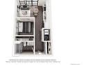 Efficient studio layout featuring a bed, bathroom, W/D, living space, and kitchen at 1634 N Sheridan Blvd # 101, Denver, CO 80204
