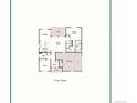 Floor plan of this home featuring kitchen, great room, primary suite, garage, and bedroom 2 at 21895 E 51St St, Aurora, CO 80019