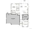 Spacious floor plan featuring an owner's suite, three-car garage, and open kitchen/great room area at 6975 E 126Th Dr, Thornton, CO 80602