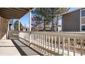 Relaxing balcony with wooded view and fresh air at 18106 E Ohio Ave # 103, Aurora, CO 80017