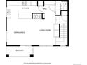 Floor plan showcasing the kitchen, dining area, living room, utility, hall, and balcony layout at 5255 Memphis St # 1009, Denver, CO 80239