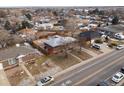 Aerial view of the house and surrounding homes at 11310 Irma Dr, Northglenn, CO 80233