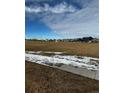 Open green space with new houses in the background at 4680 Thistle Dr, Brighton, CO 80601