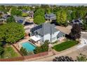 Spacious property with a private pool, lush landscaping, and neighborhood views at 1996 Clipper Dr, Lafayette, CO 80026