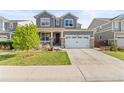 Beautiful two-story home with a two car garage, well-maintained lawn, and welcoming curb appeal at 7018 E 123Rd Pl, Thornton, CO 80602