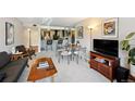 Comfortable living room with a small bar, table set, and stylish decor at 805 29Th St # 308, Boulder, CO 80303