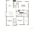 Second floor featuring a loft, laundry room, three bedrooms and two full bathrooms at 1324 Sienna Peak Cir, Erie, CO 80516